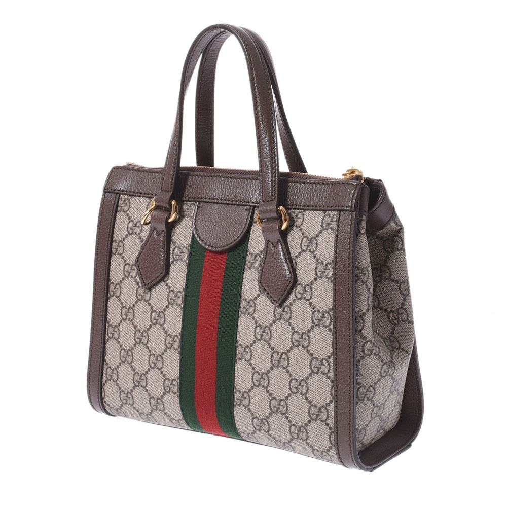 Gucci Handbag Supreme Brown Tote Ophidia GG Canvas